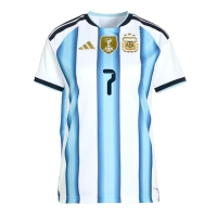 Argentina Rodrigo De Paul #7 Hemmatröja Dam VM 2026 Kortärmad